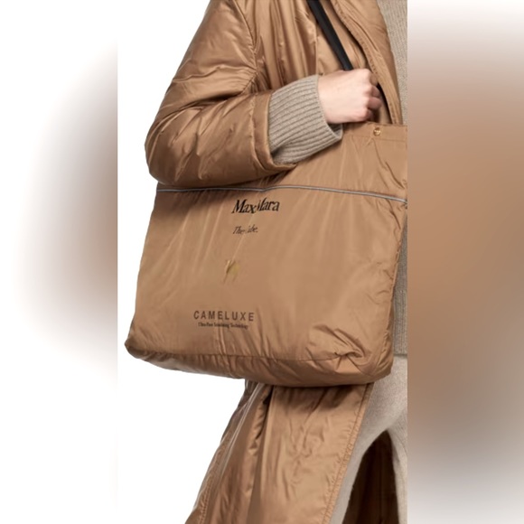 MAX MARA The Cube Greenco Cameluxe padded coat, caramel - Picture 5 of 15